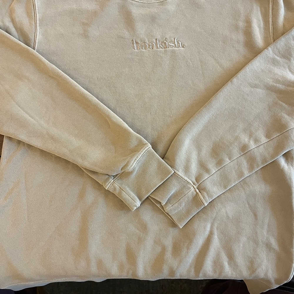 Bookish Cream Men's Crewneck Sweater